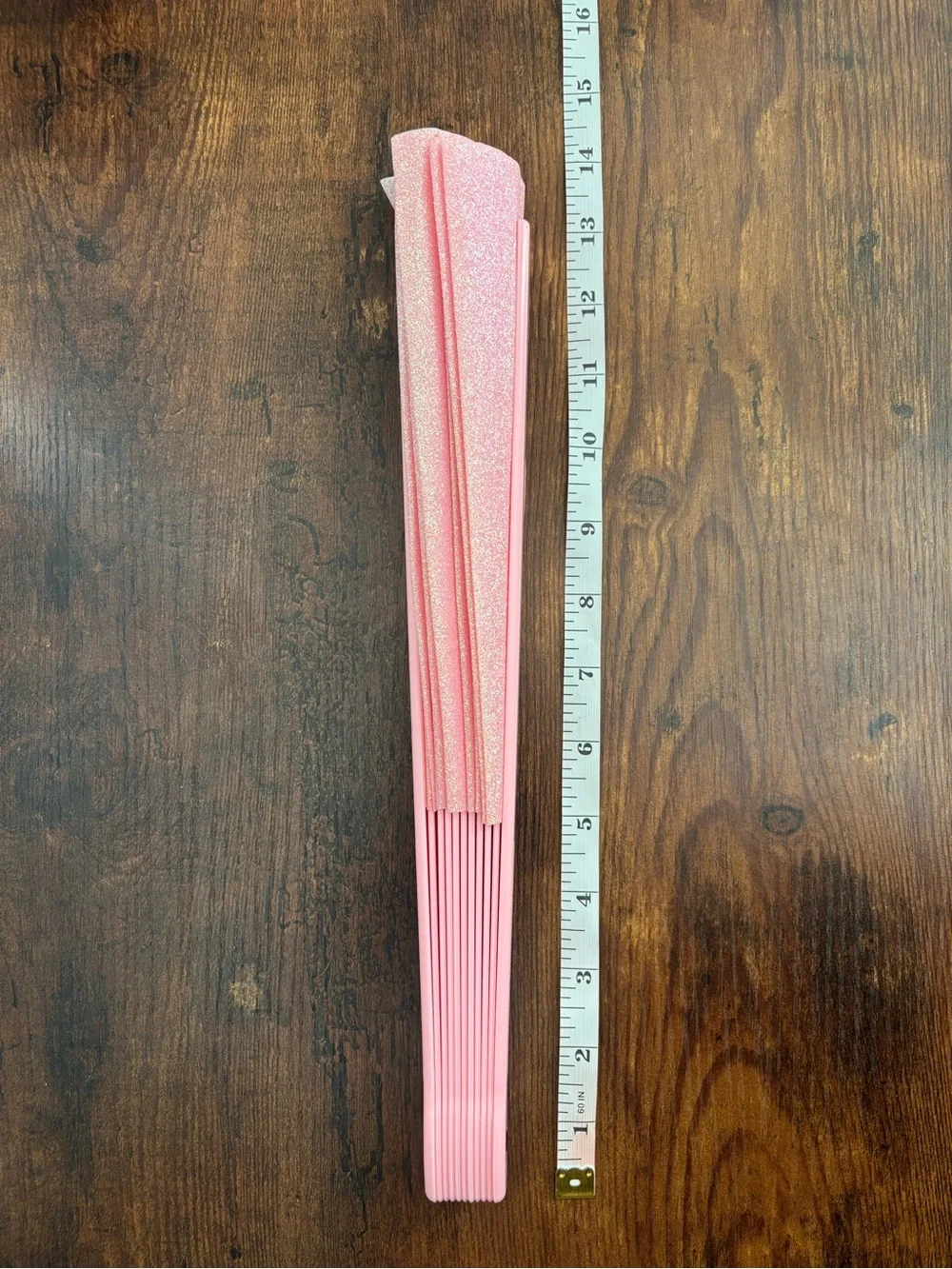 Pink Iridescent Glitter Folding Fan Handheld Folding Hand Fan Costume Party Prop